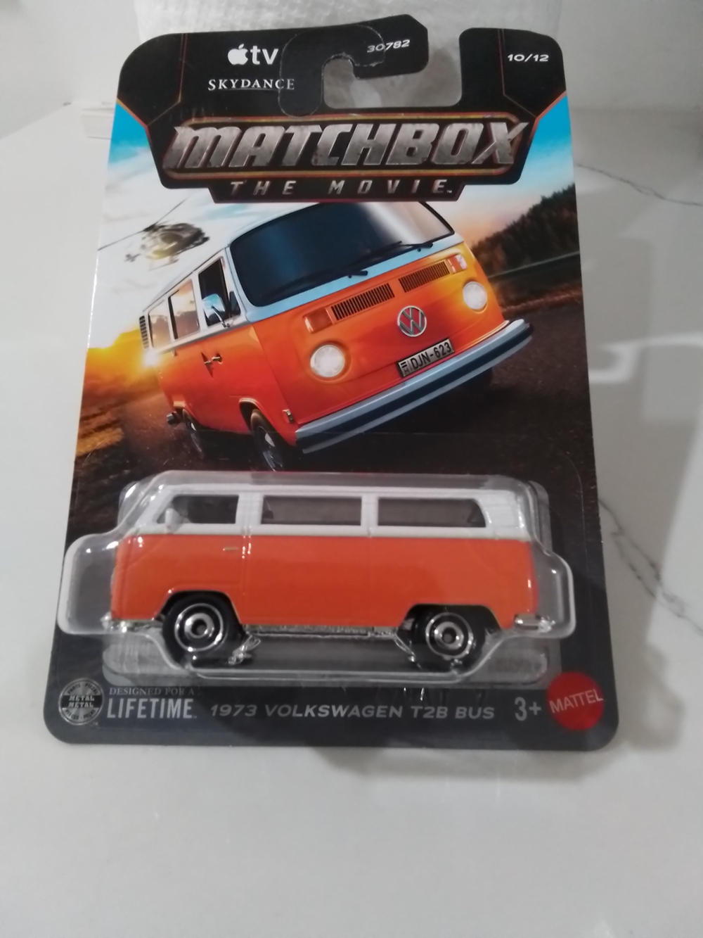 Match 1973 Volkswagen T2B Bus Toy - Orange and White
